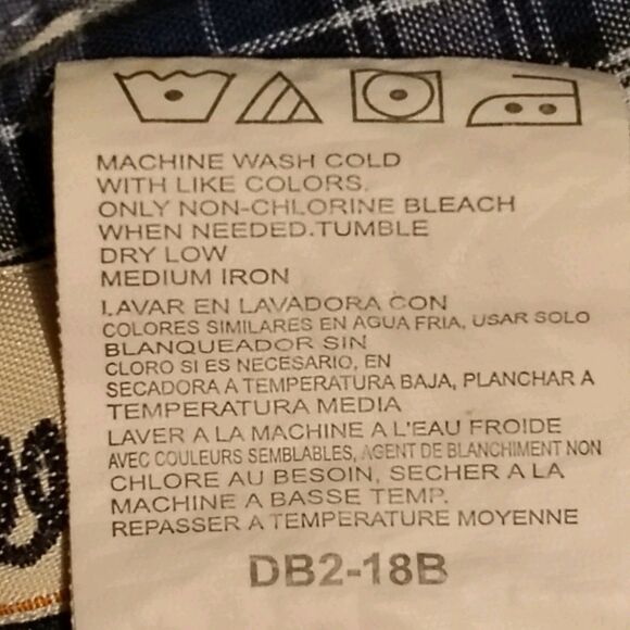 Wrangler Riata Plaid Button Down Long Sleeve Shirt Mens Large - Picture 7 of 9